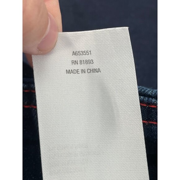 Peace Love World Authentic Denim Petite Wide Leg Jeans Size 8P Indigo Dark Wash - Picture 8 of 9